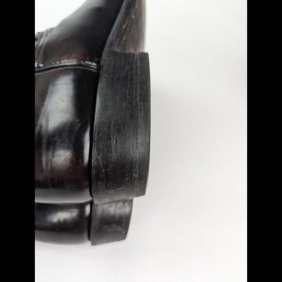 [SOLD] LUCCHESE Sz 11D L3521 Black Cherry Goat Skin Leather Western Roper Boot - Picture 15 of 15